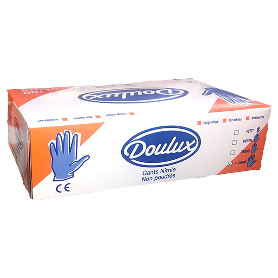 Gants nitrile non poudré