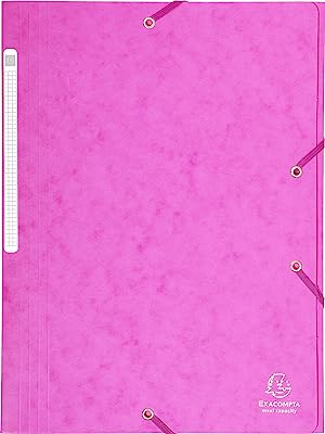 Pochette élastique rabattable rose