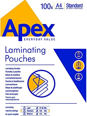 Pochette à plastifier A4 Apex X100