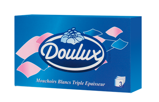 Mouchoirs blancs triple épaisseur boite 