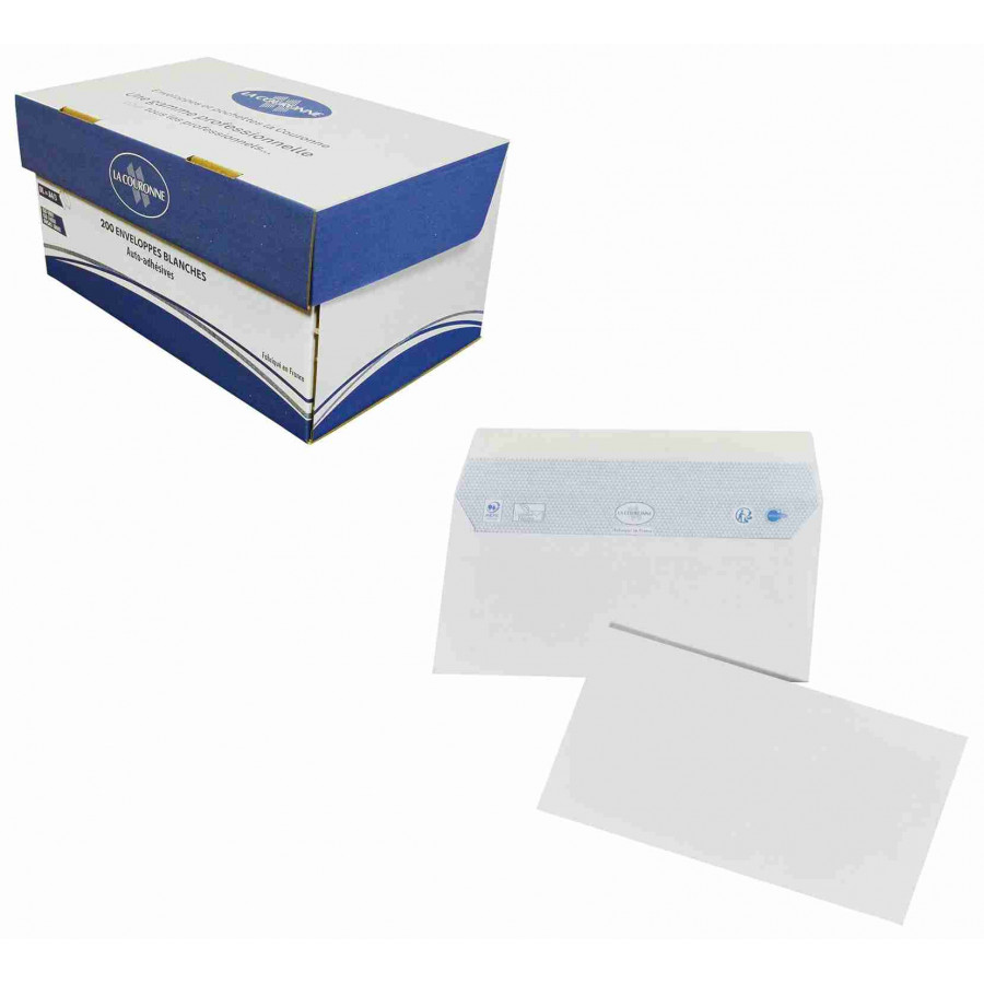 Enveloppe 110X220 sans fenêtre 80gr boite