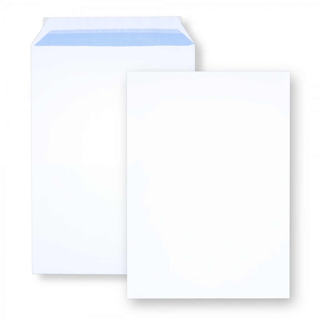 Enveloppes blanches - 229*324mm - Sans fenêtre - Conditionné par lot de 50 - 1 lot 