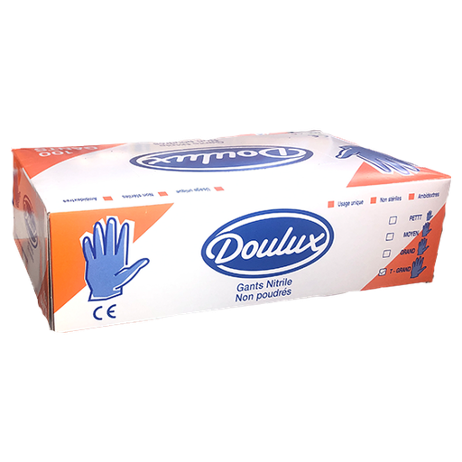 Gants nitrile non poudré