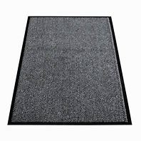 TAPIS ANTI-POUSSIERE 90X150 GRIS/NOIR
