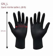 Gant nitrile noir L