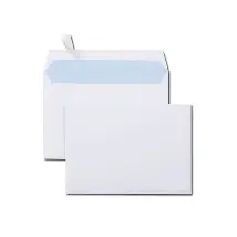 Enveloppe blanches sans fenêtre 114*162mm unité